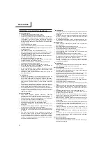 Preview for 71 page of Hitachi cs 40 ea Handling Instructions Manual