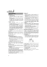 Preview for 81 page of Hitachi cs 40 ea Handling Instructions Manual