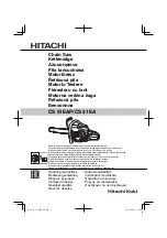 Hitachi CS 51EA Handling Instructions Manual preview