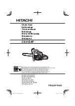 Hitachi CS51EAP Handling Instructions Manual preview