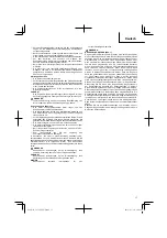 Предварительный просмотр 17 страницы Hitachi CS51EAP Handling Instructions Manual