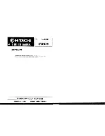 Предварительный просмотр 62 страницы Hitachi CT4532 Service Manual