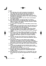 Предварительный просмотр 24 страницы Hitachi CV 14DBL Handling Instructions Manual