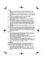 Предварительный просмотр 26 страницы Hitachi CV 14DBL Handling Instructions Manual