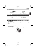 Предварительный просмотр 29 страницы Hitachi CV 14DBL Handling Instructions Manual