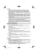 Предварительный просмотр 32 страницы Hitachi CV 14DBL Handling Instructions Manual