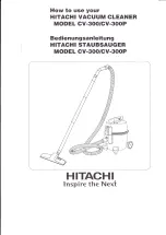 Hitachi CV.300 How To Use Manual предпросмотр