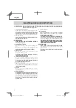 Preview for 12 page of Hitachi CV 350V Safety And Instruction Manual