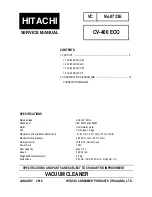 Hitachi CV-400 ECO Service Manual preview