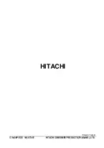 Preview for 5 page of Hitachi CV-400P ECO Service Manual