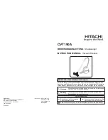 Preview for 1 page of Hitachi CV-T190A Instruction Manual