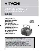 Hitachi CX-36E Instruction Manual preview