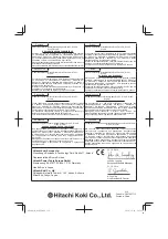 Предварительный просмотр 124 страницы Hitachi D 10VF Handling Instructions Manual