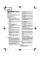 Предварительный просмотр 4 страницы Hitachi D 10VJ Handling Instructions Manual