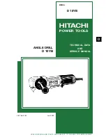 Предварительный просмотр 1 страницы Hitachi D 10YA Technical Data And Service Manual