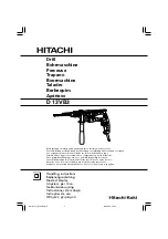 Hitachi D 13VB3 Instructions Manual предпросмотр