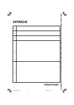 Предварительный просмотр 40 страницы Hitachi D 13VB3 Instructions Manual