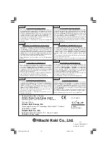 Предварительный просмотр 44 страницы Hitachi D 13VB3 Instructions Manual