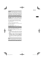 Предварительный просмотр 17 страницы Hitachi D 6SB Handling Instructions Manual