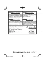 Предварительный просмотр 56 страницы Hitachi D 6SB Handling Instructions Manual