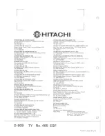 Preview for 18 page of Hitachi D-909 Service Manual