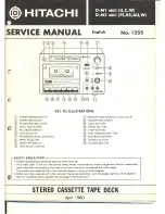 Hitachi D-M1 MKII Service Manual preview