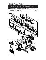 Preview for 1 page of Hitachi D10VH - 6 Amp 3 Drill Parts List