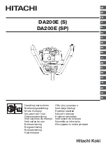 Hitachi DA200ES Handling Instructions Manual preview