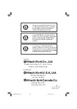 Preview for 48 page of Hitachi DB10DL Instruction Manual