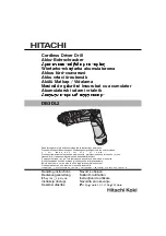 Preview for 2 page of Hitachi DB3DL2 Handling Instructions Manual