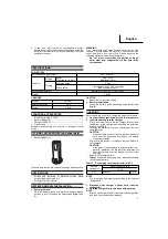 Предварительный просмотр 10 страницы Hitachi DB3DL2 Handling Instructions Manual