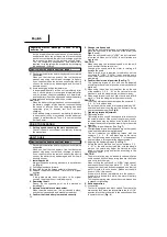 Предварительный просмотр 11 страницы Hitachi DB3DL2 Handling Instructions Manual