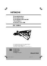 Hitachi DC 120VA Handling Instructions Manual preview