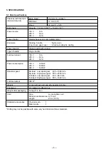 Preview for 8 page of Hitachi DC 120VA Technical Data And Service Manual