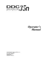 Hitachi DDC 35N Operator'S Manual preview