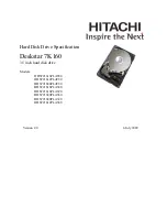 Preview for 1 page of Hitachi Deskstar 7K160 Specifications