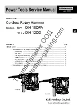 Hitachi DH 12DD Service Manual preview