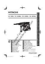 Preview for 1 page of Hitachi DH 18DBDL Handling Instructions Manual