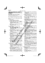 Preview for 2 page of Hitachi DH 18DBDL Handling Instructions Manual