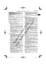 Preview for 9 page of Hitachi DH 18DBDL Handling Instructions Manual