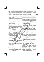 Preview for 11 page of Hitachi DH 18DBDL Handling Instructions Manual