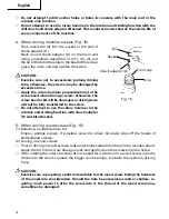 Предварительный просмотр 18 страницы Hitachi DH 20DV Instruction And Safety Manual