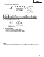 Предварительный просмотр 25 страницы Hitachi DH 20DV Instruction And Safety Manual