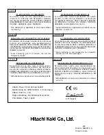 Предварительный просмотр 37 страницы Hitachi DH 20V Handling Instructions Manual