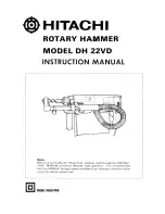 Hitachi DH 22VD Instruction Manual preview