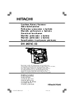 Hitachi dh 24dvc Handling Instructions Manual preview