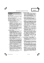 Предварительный просмотр 17 страницы Hitachi dh 24dvc Handling Instructions Manual