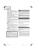 Предварительный просмотр 70 страницы Hitachi dh 24dvc Handling Instructions Manual