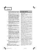 Предварительный просмотр 72 страницы Hitachi dh 24dvc Handling Instructions Manual