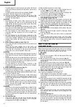 Preview for 12 page of Hitachi DH 24PC3 Handling Instructions Manual